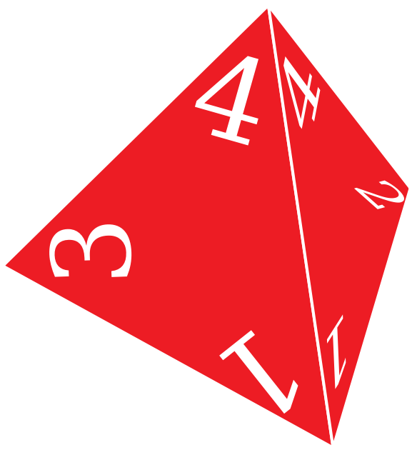 img of a 4-sided die