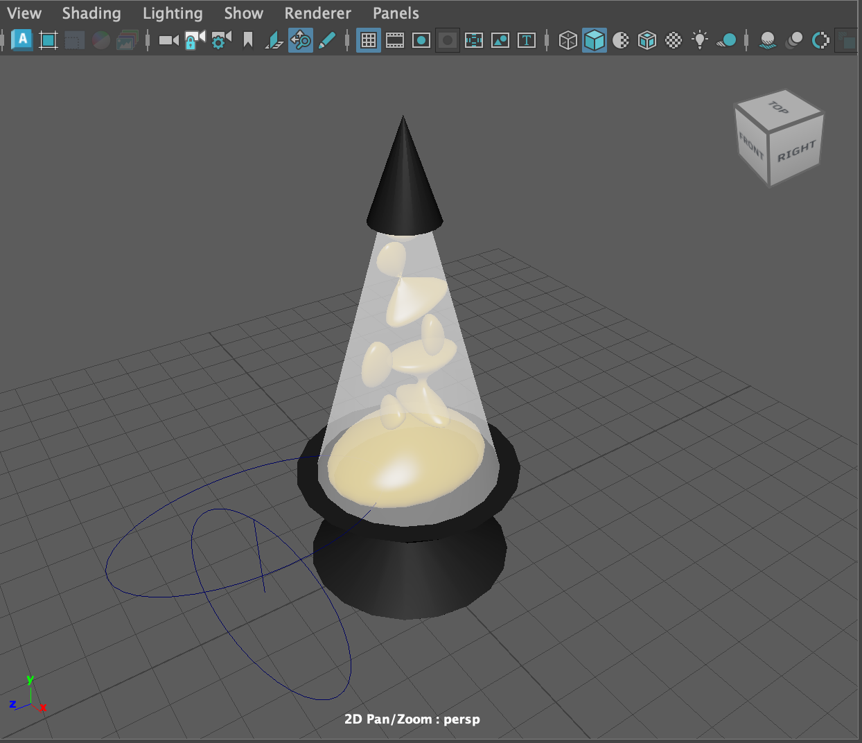 3D render of lava lamp (maya)