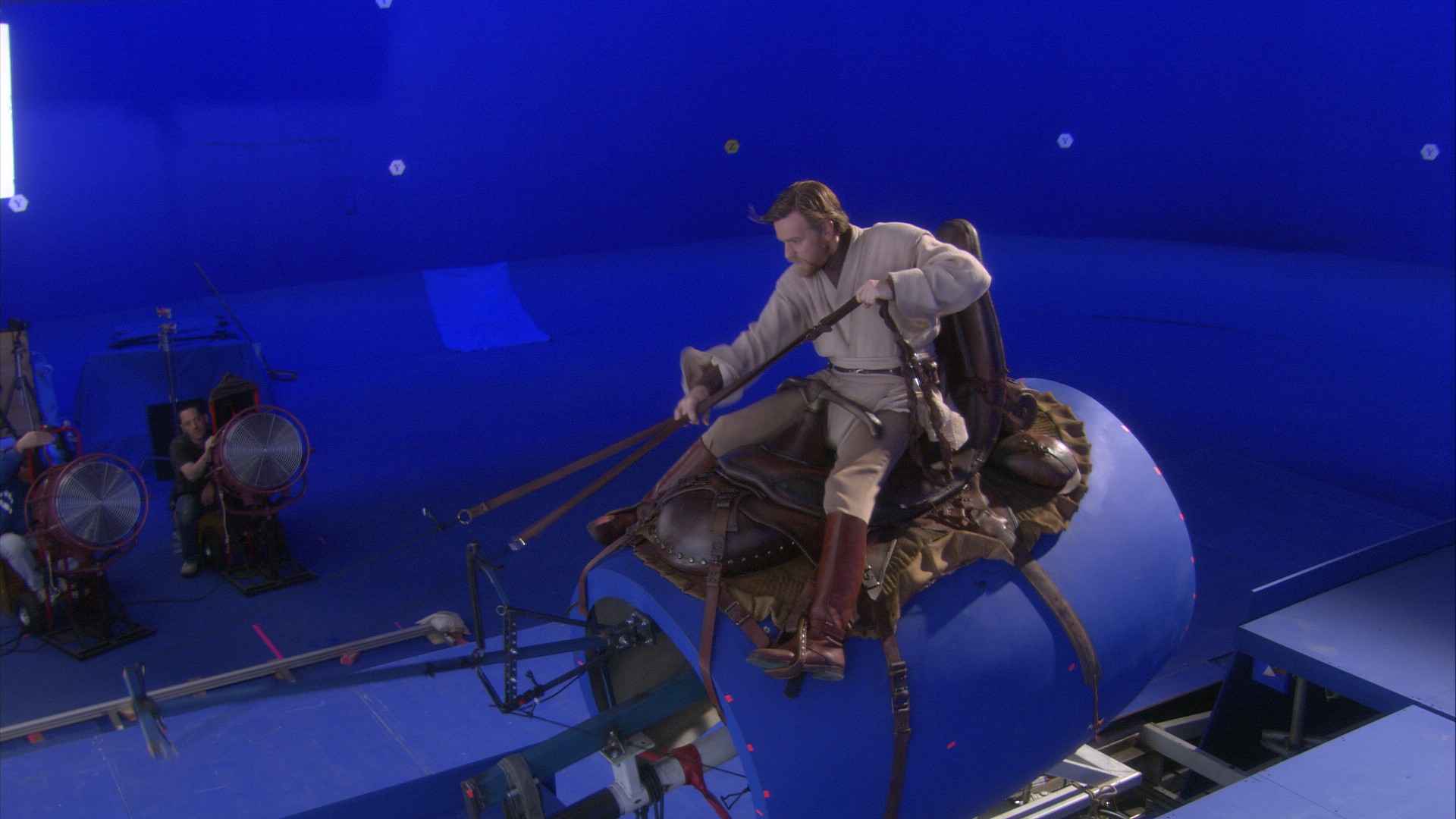 image of blue/green screen use in film