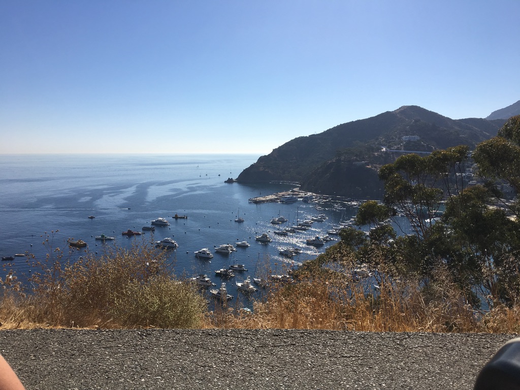 Waters around Catalina island